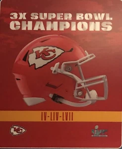 Kansas City Chiefs 50x60 Silk Touch Throw Blanket 3X Super Bowl Champions - Picture 1 of 1