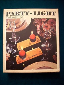 TISCHKARTENSET Party - Light für Geburtstag mit Kerzen - Bild 1 von 2