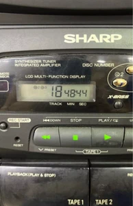 SHARP Mini Component System CD-C444 w original speakers WORKING FAST SHIPPING - Picture 1 of 10