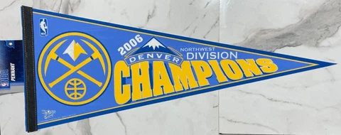 DENVER NUGGETS 06 DIV CHAMPS NBA BASKETBALL VINTAGE PLAYER PENNANT NEW Cover