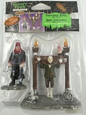 LEMAX SPOOKY TOWN TORTURED SOUL SET OF 2 NIP RETIRED HALLOWEEN NEW SEALED 2007