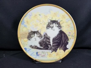 RARE 1995 LE Anne Mortimer/Lenox Countryside Cats #8 "Felix & Oscar" New IB/COA - Picture 1 of 8