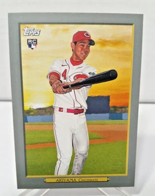 SHOGO AKIYAMA RC - 2020 TOPPS UPDATE TURKEY RED  #TR-14 REDS - Image 1 of 2