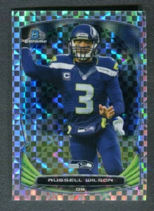 2014 Bowman Chrome Prism Refractors #30 Russell Wilson 3/5 A45 185 - Picture 1 of 2