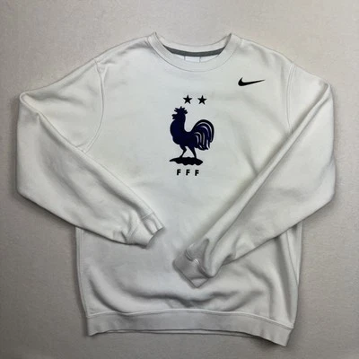 Original Selección Nacional de Francia Nike Core Sudadera Blanca Hombre’s Azul Medio Foto 1 de 4