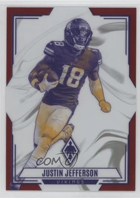 2023 Panini Phoenix Contours Red /199 Justin Jefferson #CON-1 - Image 1 of 2
