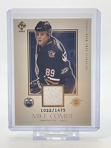 2003 Pacific Private Stock Reserve #122 Mike Comrie Oilers Jersey /1475 - Picture 1 of 3