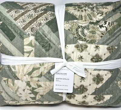 Pottery Barn~Winter Spruce Quilt~ KING~ NEW - Image 1 of 2