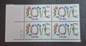 1982 US Stamps Scott #1951 Love- Block of 4 -20c  MNH OG - Picture 1 of 2