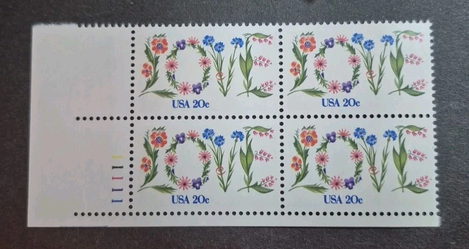 1982 US Stamps Scott #1951 Love- Block of 4 -20c  MNH OG - Image 1 of 2