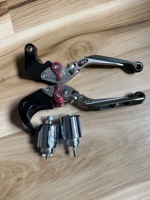 Palancas de embrague de freno cortas Honda CBR600RR 2007-2025 extremos de barra CBR 600 RR 07-25 Foto 1 de 4