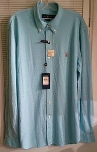 Ralph Lauren Polo Langarm Button Down Hemd hellblau Größe XL neu mit Etikett - Bild 1 von 4