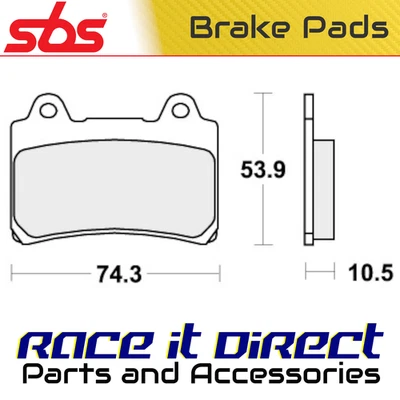 Pastillas de freno para YAMAHA XVZ 1300 TF ROYAL STAR VENTURE 2000 Rear Street SBS Foto 1 de 4