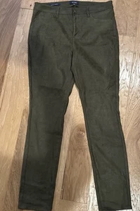 Neu mit Etikett NYDJ Damen braun Stretch mittelhohe Skinny Hose Kunst-Wildleder Taschen 10 - Bild 1 von 12