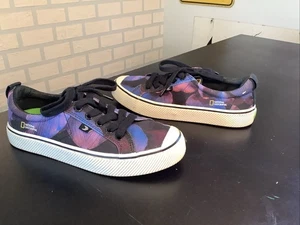 National Geographic Cariuma Damen 7,5 Herren 6 lila Canvas Turnschuhe Schuhe-EUC! - Bild 1 von 8