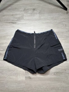 Vintage 90s mossimo black Swim board shorts womens small/medium USA Made - Picture 1 of 7
