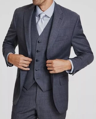 Michael Kors Men's Gray Classic Wool 2-Piece Jacket Pants Suit Size 42R - Image 1 of 2