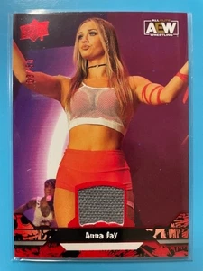 Anna Jay - 2023 Upper Deck AEW - Mat Relics #20 RED Parallel /50 - Bild 1 von 2
