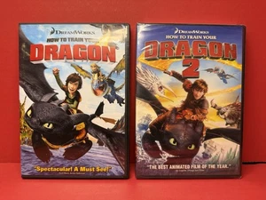 How to Train Your Dragon 1 & 2 DVD Lot - Picture 1 of 2