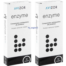 2X 12's Avizor PRO-ENZYME Protein Remover Tablets Contact Lenses Soft
