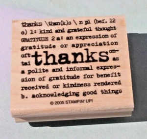 Stampin' Up! 2005 Expression: THANKS Gratitude Appreciation Kindness - Imagen 1 de 2