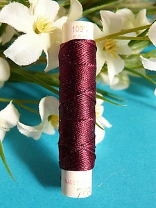 876B / Superb Coil Old Pure Thread Silk Drawstring Phénix Plum N° 768 - Picture 1 of 1