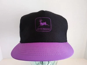 VTG John Deere SnapBack Hat Cap Swingster USA Embroidered Logo Colorblock - Picture 1 of 11