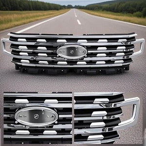 For Ford Expedition 2018-2021 Front Bumper Grille Upper Grill Chrome LL1Z8200BB - Picture 1 of 11