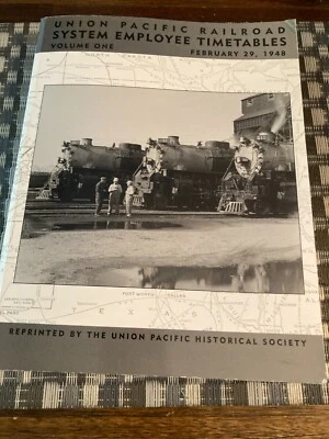 Union Pacific Railroad System Employee Timetables Vol. 1 1948 report - Image 1 of 4