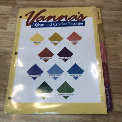 30 DMC Floss Skein and Vannas Afghan and Crochet Favorites binder dividers. - Image 1 of 3