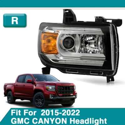 Headlight For 2015/2022 GMC Canyon LED DRL Projector Headlamp Passenger Side - Image 1 of 4