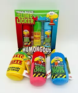 Toxic Waste Schleim Licker aromatisiert riesiger Lippenbalsam Set mit Plüsch Beanie Schlüsselanhänger - Bild 1 von 9