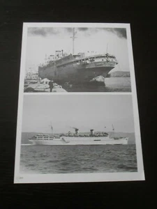 NAVE CONTE BIANCAMANO GENOVA A MONFALCONE NEL 1925 & 1948 PRIMA E DOPO I LAVORI - Picture 1 of 1