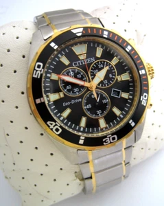 RELOJ CRONÓGRAFO CITIZEN ECO DRIVE PARA HOMBRE AT2434-54E ACERO INOXIDABLE GENUINO - Imagen 1 de 9