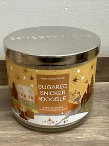 NEW Bath & Body Works Sugared Snicker Doodle  Large 3-Wick 14.5 oz Candle - Picture 1 of 1
