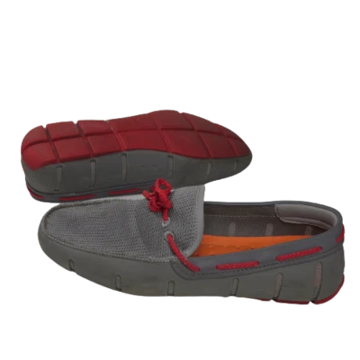 Mocassins masculinos de natação barco sapatos de condução 8,5 trançado passo renda água  - Imagem 1 de 4