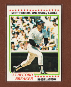 1978 Topps #7 Reggie Jackson RB - Yankees - HOF - ExMT - 683 - 🔥⚾🔥