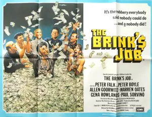 1978 THE BRINKS JOB VINTAGE ORIGINAL UK ISSUE QUAD FILM POSTER WILLIAM FRIEDKIN - Foto 1 di 8
