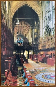 Vintage Unposted Postcard The Choir Chester Cathedral London FREE SHIP USA - Picture 1 of 2