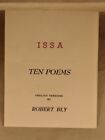ISSA: TEN POEMS (1969) 1st English Version by Robert Bly, Japanese Haiku Poetry