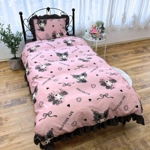 Sanrio My Melody Kuromi Bed sheets Set Duvet cover Pillow case Pink kawaii Cute - Picture 1 of 9