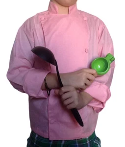 Kids Pink Chef Jacket - Picture 1 of 15