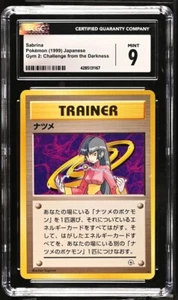 1999 Pokemon Japanese Gym Challenge From Darkness Sabrina - Holo CGC 9 - Picture 1 of 2