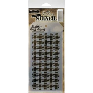 Plantilla de capas Tim Holtz ~ GINGHAM ~ THS134 ~ estampadoras anónimas - Imagen 1 de 1