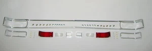1966 CHEVELLE TAIL LIGHT LENS BEZELS REAR MOLDING AND RETAINER KIT COMPLETE! - Picture 1 of 1