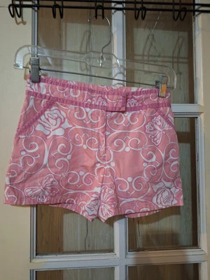 Шорты Lilly Pulitzer Iron Maiden для девочек размер 10 винтажные бабочки розы  - Изображение 1 из 4