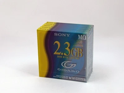 5x Unopened Sony 3.5inch 2.3GB Rewritable MO Disk - Image 1 of 3