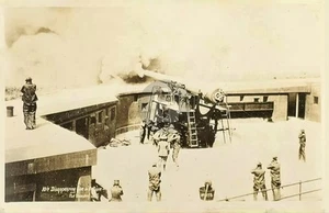 US Coast Artillery 10 Inch Disappearing Gun Fort Worden WA 1 RPPC Postcard COPY - Picture 1 of 2