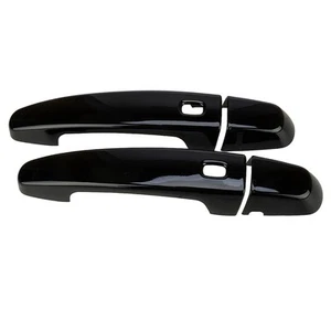 Cubierta de manija de puerta negra brillante decoración apta para Chevrolet Camaro 16-22 - Imagen 1 de 5