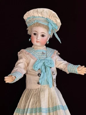 Antique German 20.5” Sonnenberg 117 Belton Type Closed Mouth Bisque Head Doll - Image 1 of 4